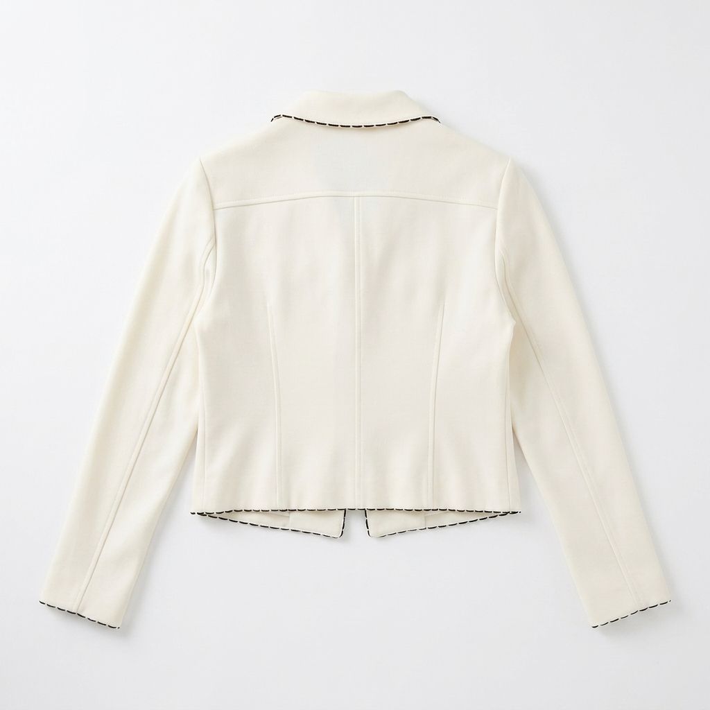 pierre cardin ピエールカルダン ジャケット ホワイト ステッチ M