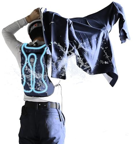 [山善] 水冷服 【2026年モデル】 ベスト 本体のみ バッテリー別売 冷水服 DIRECTCOOL ベーシック ダイレクトクール 作業着 熱中症対策 冷却ベスト アイスベスト DC-B05S(N) ネイビーmt aa7c7eef
