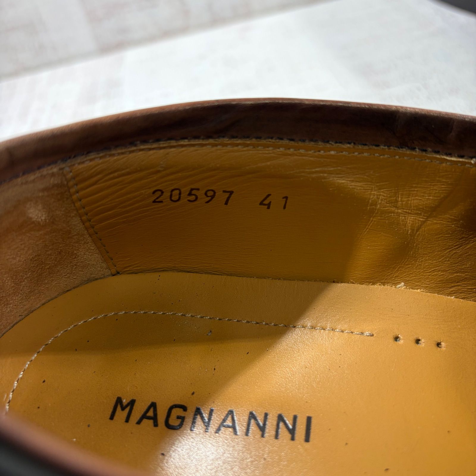 MAGNANNI マグナーニ 20597 ペニーローファー EU41 26.0cm メンズ ブラウン パティーナ