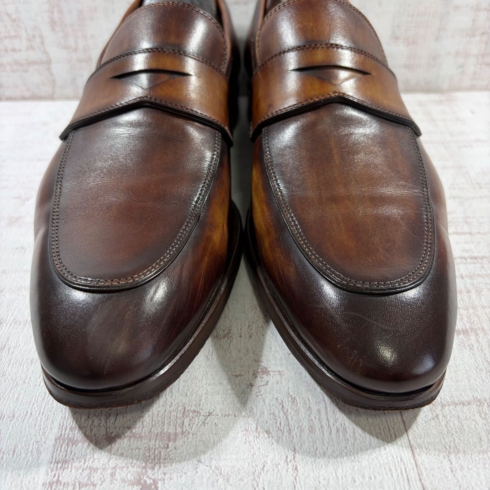 MAGNANNI マグナーニ 20597 ペニーローファー EU41 26.0cm メンズ ブラウン パティーナ