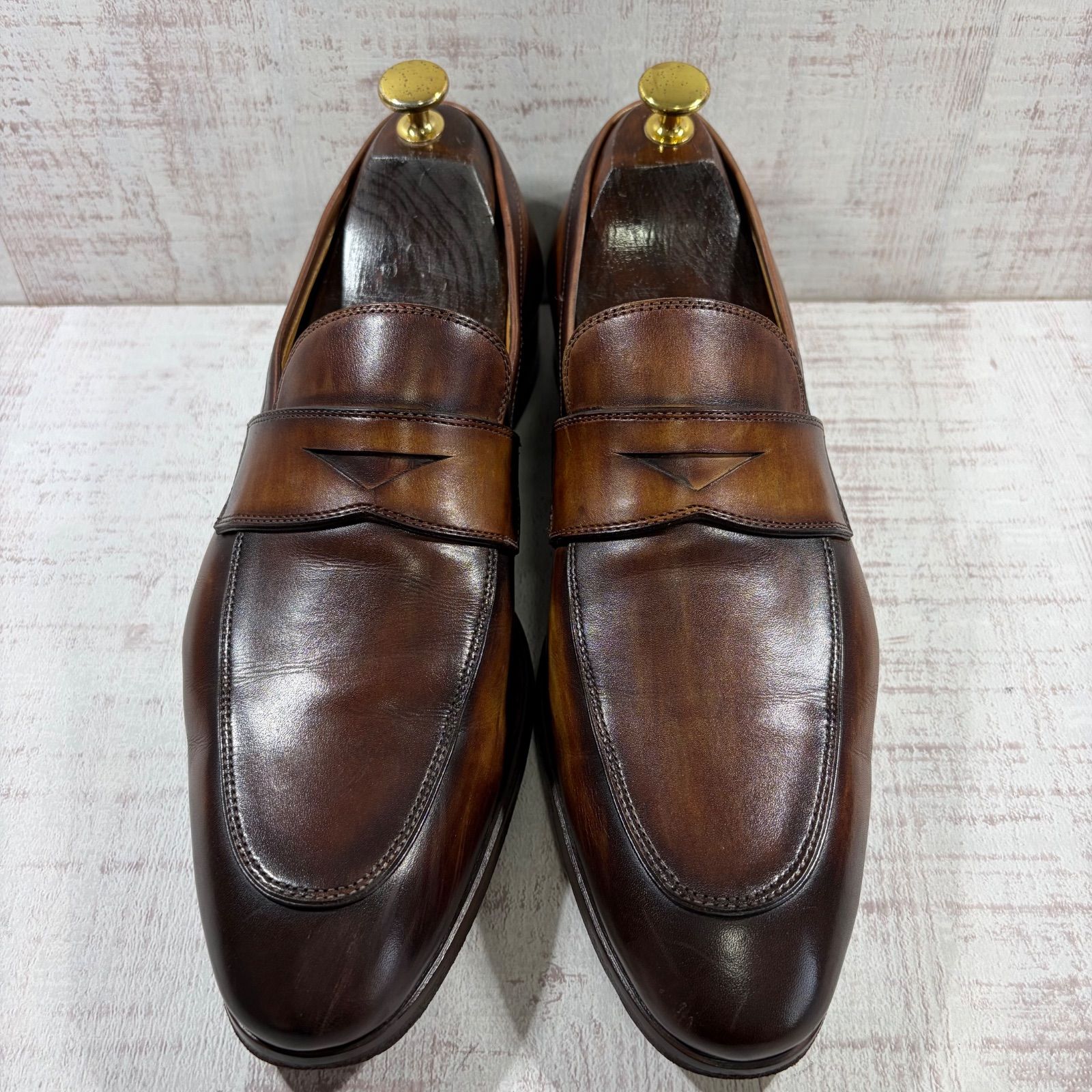 MAGNANNI マグナーニ 20597 ペニーローファー EU41 26.0cm メンズ ブラウン パティーナ