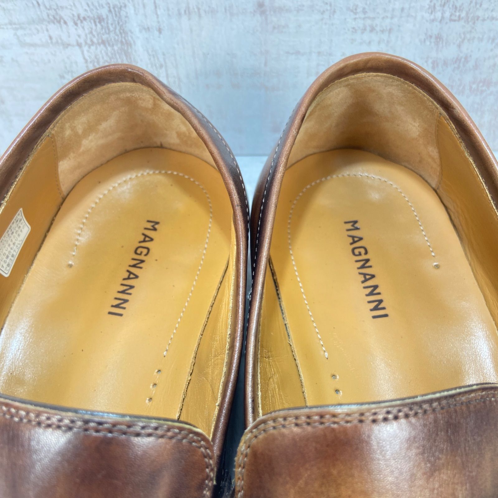 MAGNANNI マグナーニ 20597 ペニーローファー EU41 26.0cm メンズ ブラウン パティーナ