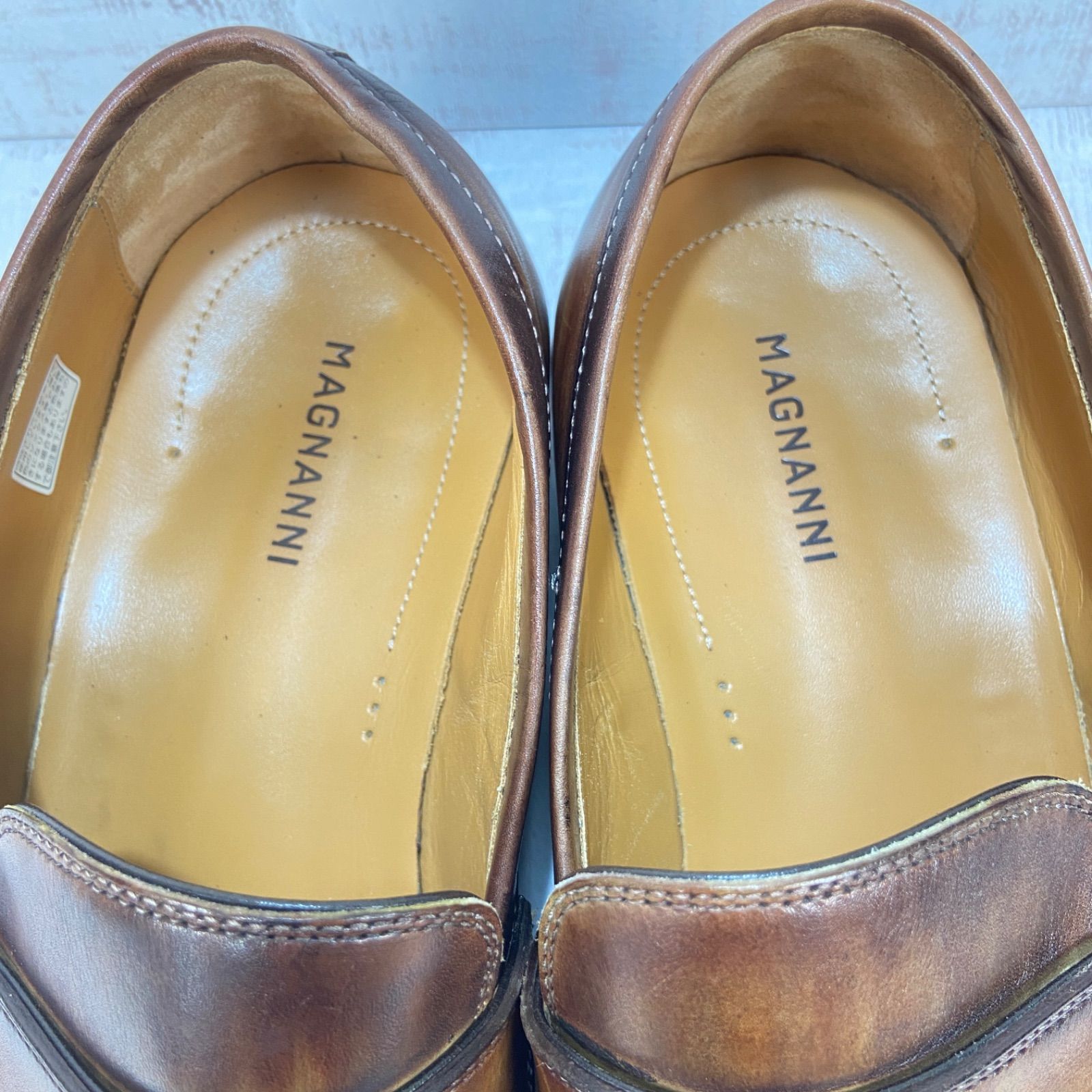 MAGNANNI マグナーニ 20597 ペニーローファー EU41 26.0cm メンズ ブラウン パティーナ