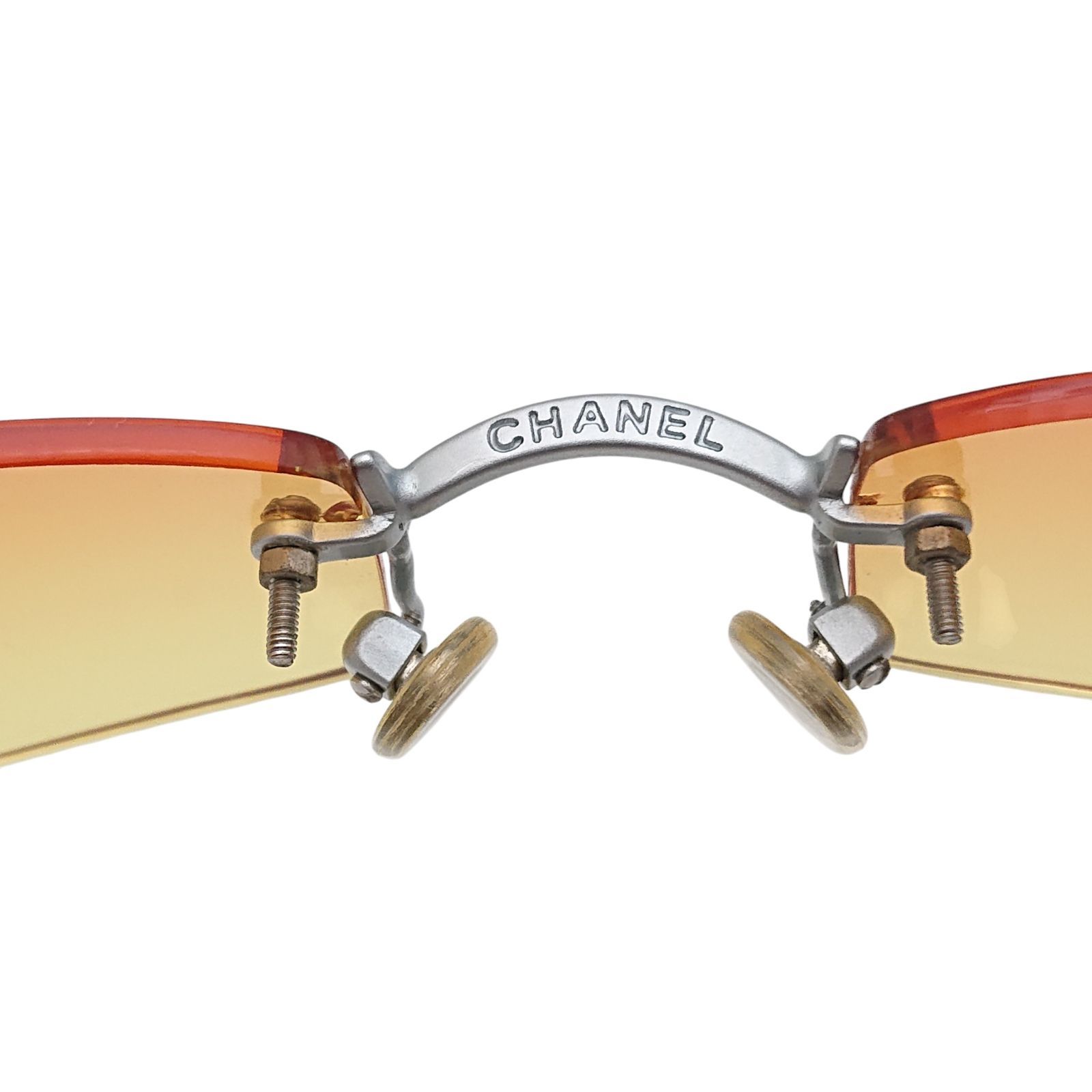 美品】 CHANEL シャネル 4002 ココマーク リムレス サングラス Y2K
