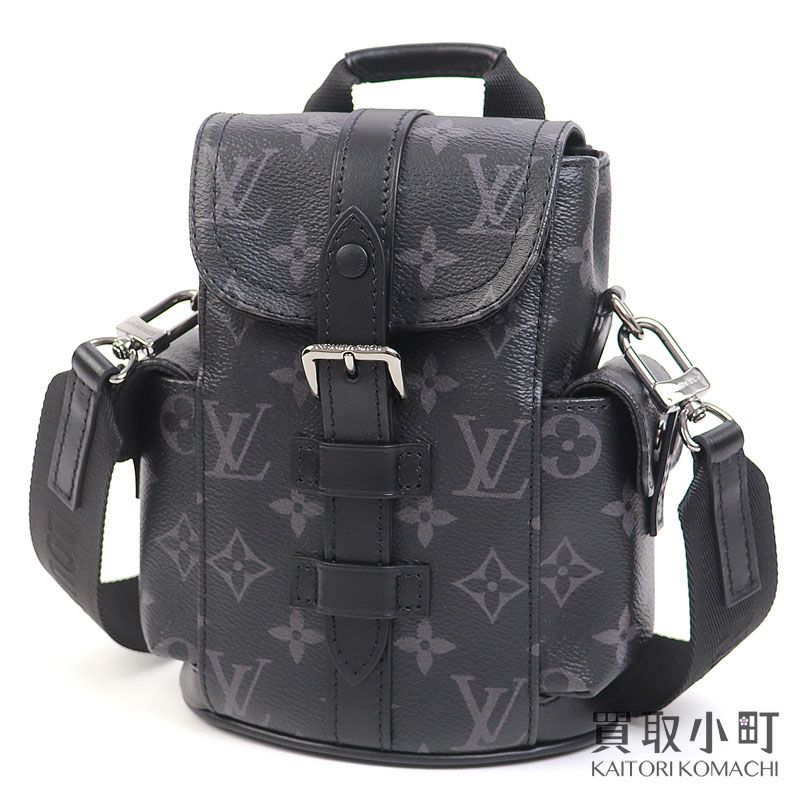 ルイヴィトンM82769 ナノクリストファー モノグラムエクリプス スリング バックパック クロスボディ ショルダーバッグ LV NANO CHRISTOPHER NOIR BACKPACK