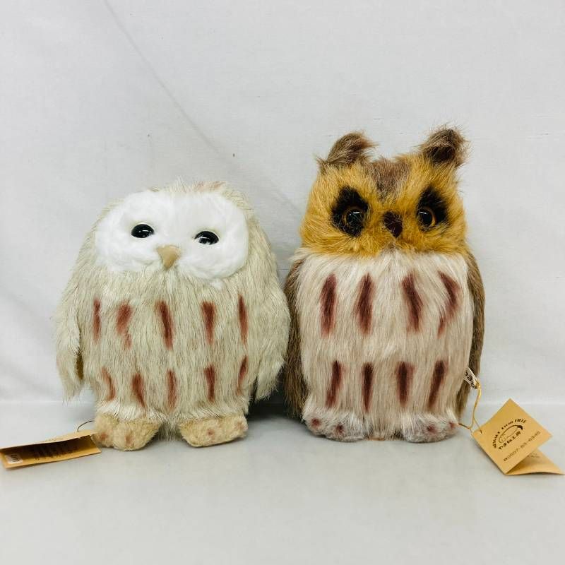 やまね工房 ぬいぐるみ トラフズク エゾフクロウ 2個 まとめ セット / フクロウ グッズ