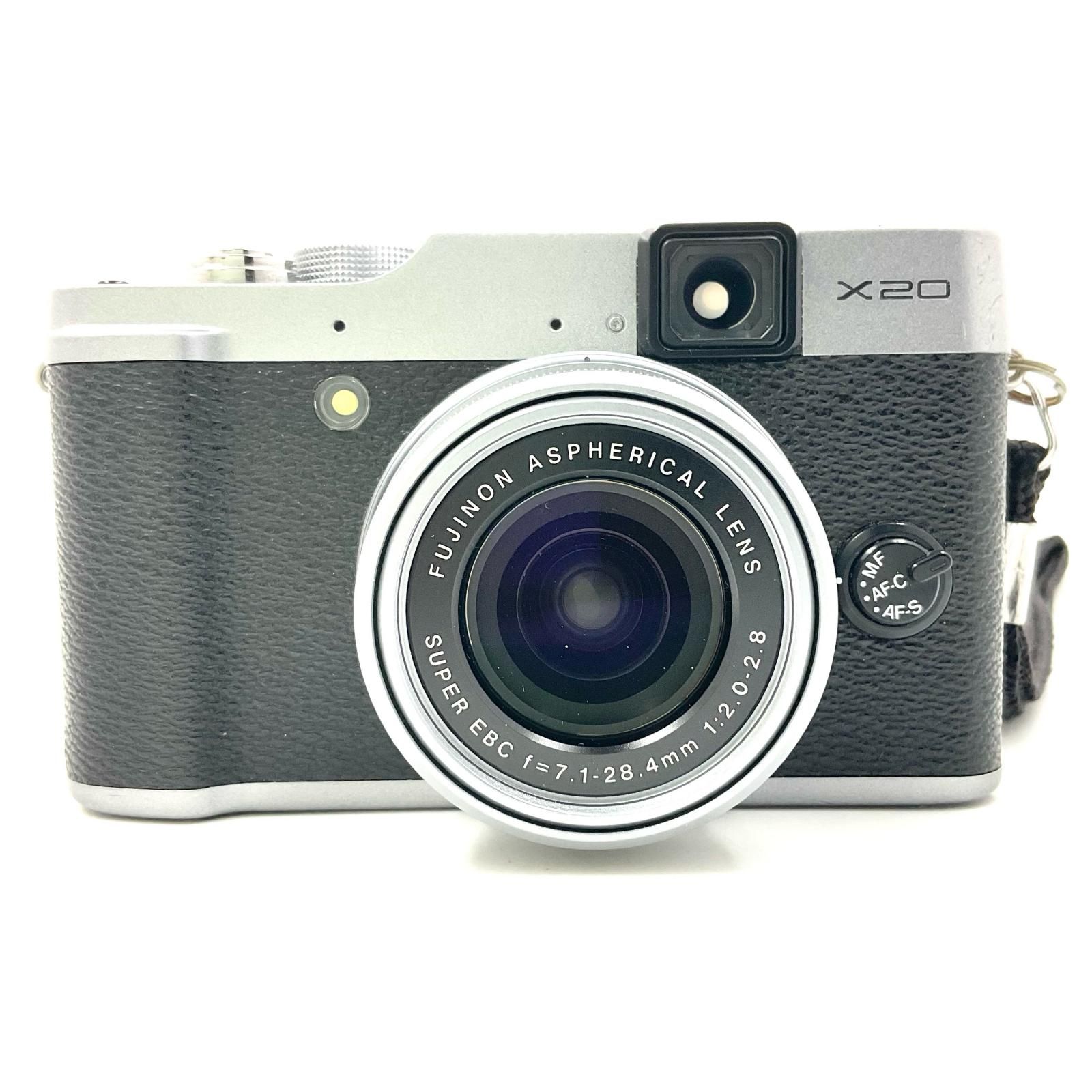 【全額返金保証】【最速発送】FUJIFILM コンパクトデジタルカメラ X20 シルバー 動作確認済