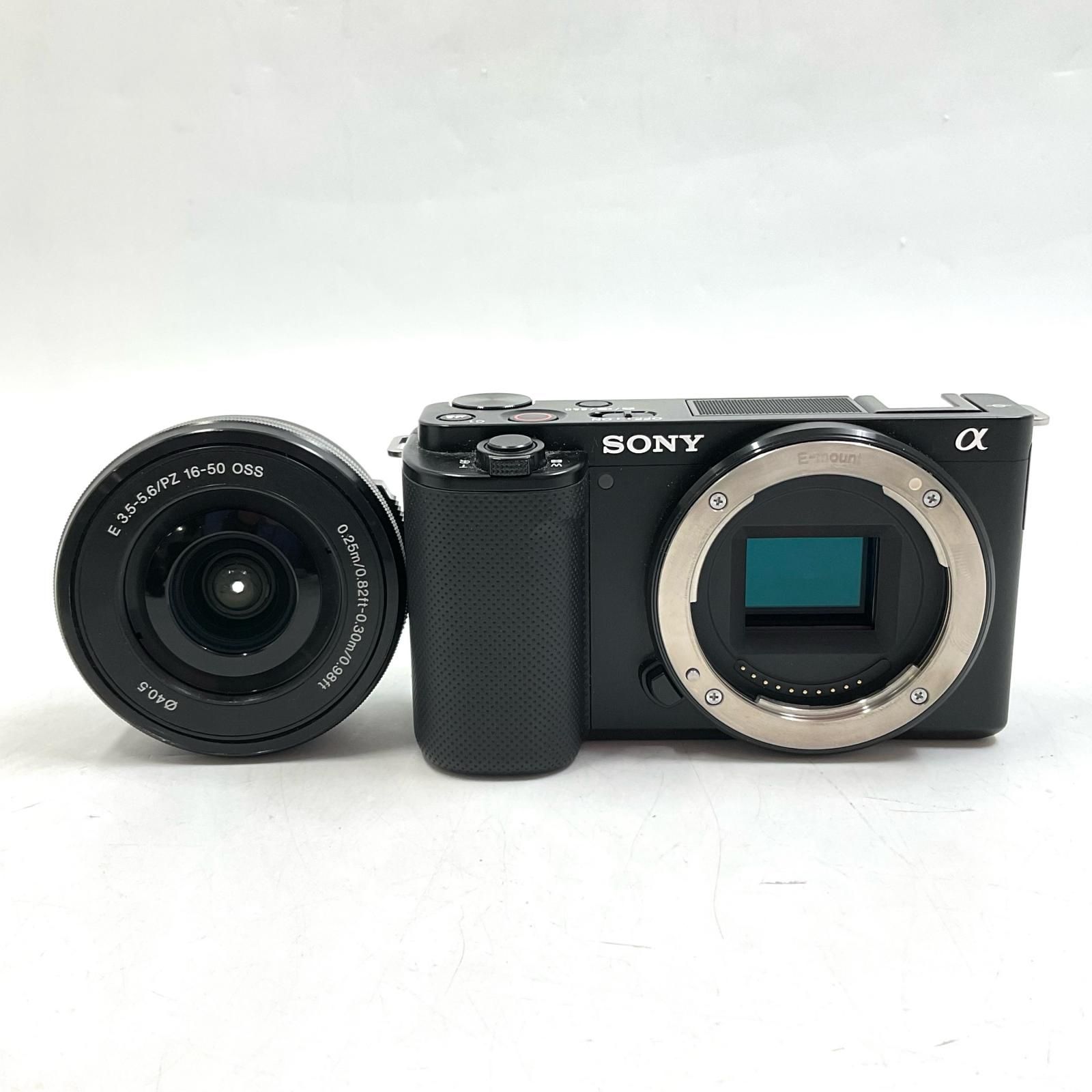 【全額返金保証】【最速発送】Sony デジタル一眼 VLOGCAM ZV-E10 パワーズームレンズキット ZV-E10L ブラック 美品 動作確認済