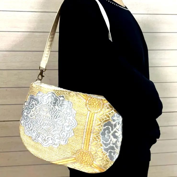 一点物】 帯リメイクバッグ No.156 ショルダーバッグ ハンドメイド
