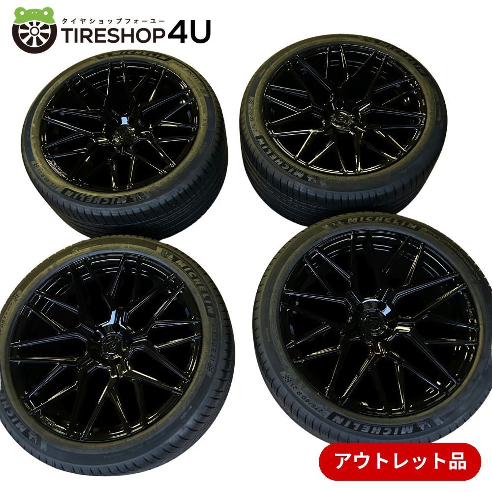 【訳アリ中古】21インチ ROHANA RFX10 21x10.5J 5/112 +35 GB MICHELIN PS4 SUV 275/40R21 107Y XL 2019年製タイヤホイール4本セット ロハナ 正規品 AUDI アウディ ベンツ など