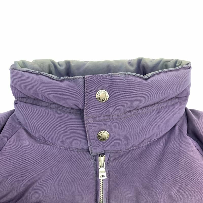 【中古】A BATHING APE ダウンジャケット M パープル アベイシングエイプ[92][240092340608] 中古】A BATHING APE ダウンジャケット M パープル アベイシングエイプ