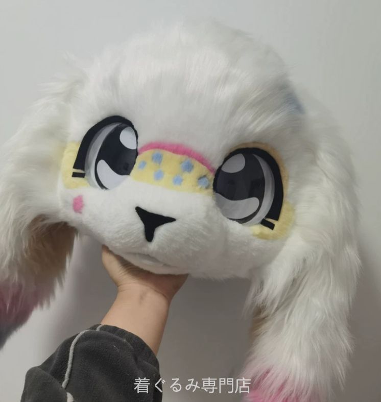 犬　猫　着ぐるみ ヘッド全頭　ヘッド ケモノ ファースーツ ぬいぐるみ コスプレ コスチューム Kurumi 一点物 C521