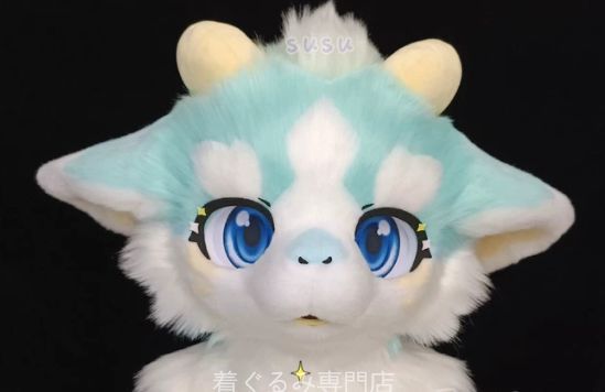 犬　猫　着ぐるみ ヘッド全頭　ヘッド ケモノ ファースーツ ぬいぐるみ コスプレ コスチューム Kurumi 一点物 C522