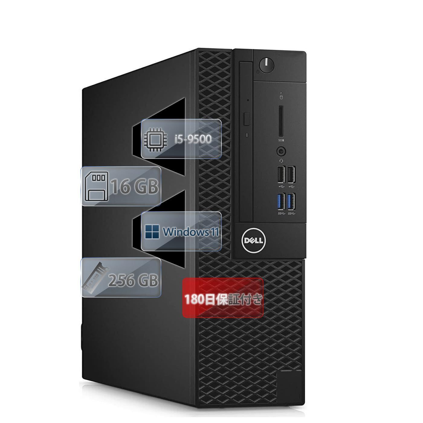 【在庫処分】9500 i5 / Core 第9世代インテル /16GB/Windows11 SFF/CPU 3070 Pro＆MS OptiPlex LL Office2019/USB3.0/DP/DVD/HDMI搭載/外付けWIFI付き DE デスクトップパ