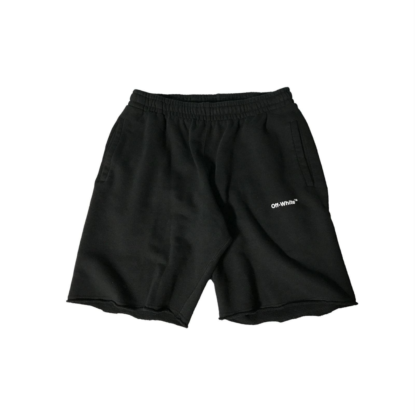 [城東76-018] Off-White CARAVAGGIO DIAG SWEATSHORTS オフホワイト カラヴァッジオ ダイアグ スウェットショーツ Mサイズ