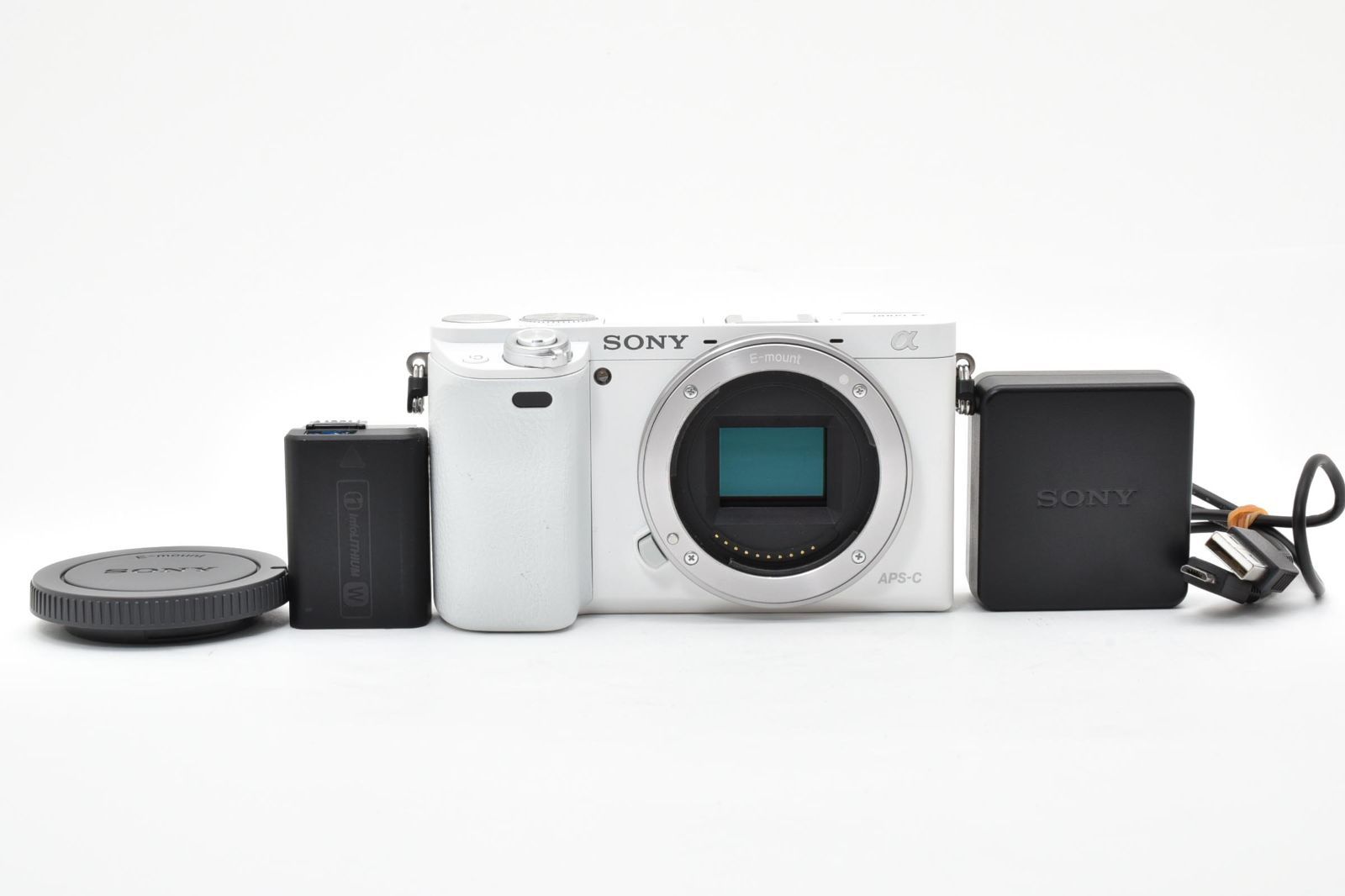 極上品 Sony α6000 ボディ ホワイト て０２