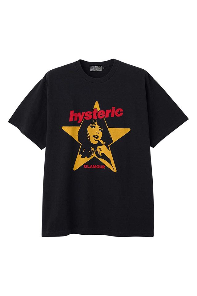 HYSTERIC GLAMOUR ヒステリックグラマー 02261CT24 HYSTERIC STAR Tシャツ BLACK 正規通販 メンズ