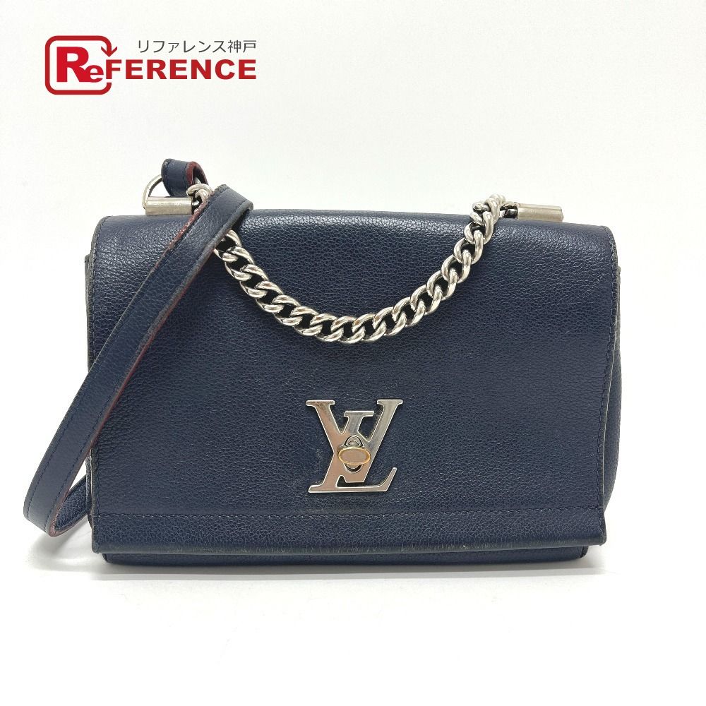 LOUIS VUITTON ルイヴィトン ショルダーバッグ ロックミー2BB M43391 トリヨンレザー マリーヌルージュ ネイビー