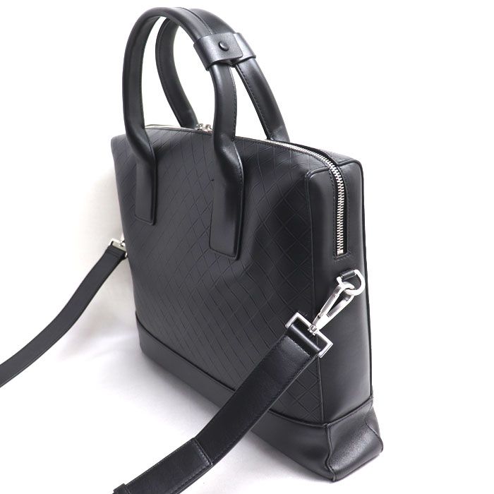 BOTTEGAVENETA ボッテガヴェネタ エンボス ビジネスバッグ ブラック