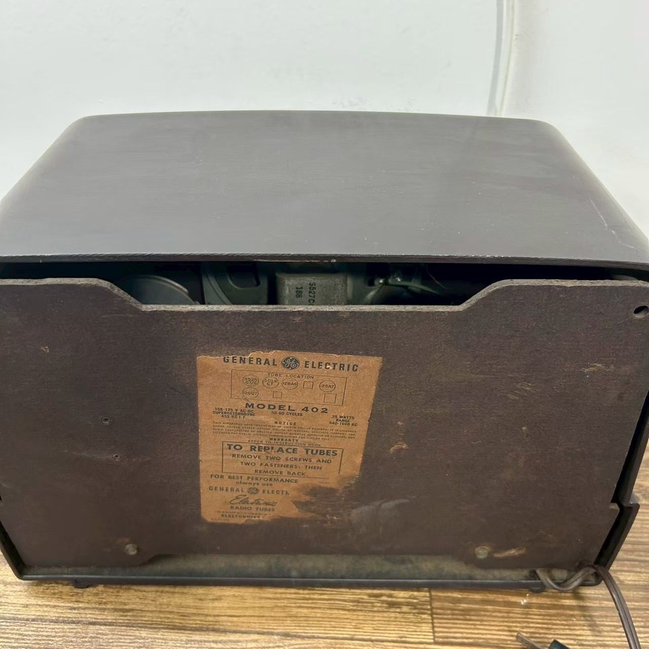 ゼネラルエレクトリック GENERAL ELECTRIC 真空管ラジオ MODEL 402