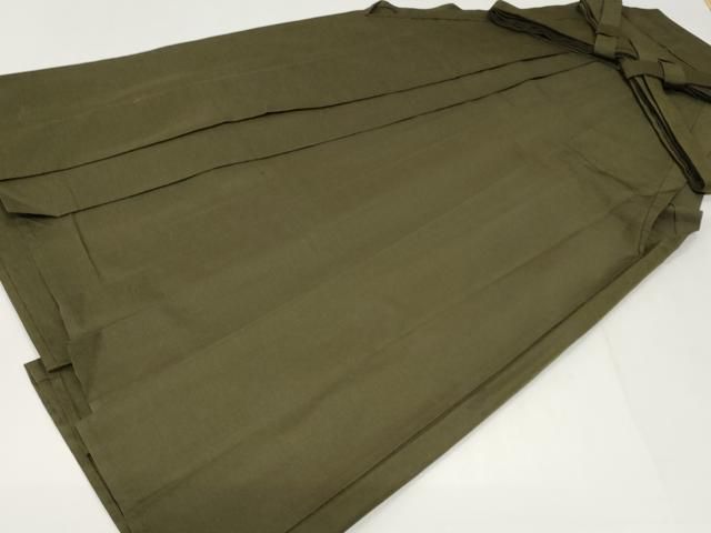 平和屋着物●男性　行灯袴　紬地　縞　国防色　正絹　逸品　CABH0382ev 平和屋着物□男性 行灯袴 紬地 縞 国防色 正絹 逸品 CABH0382ev - メルカリ