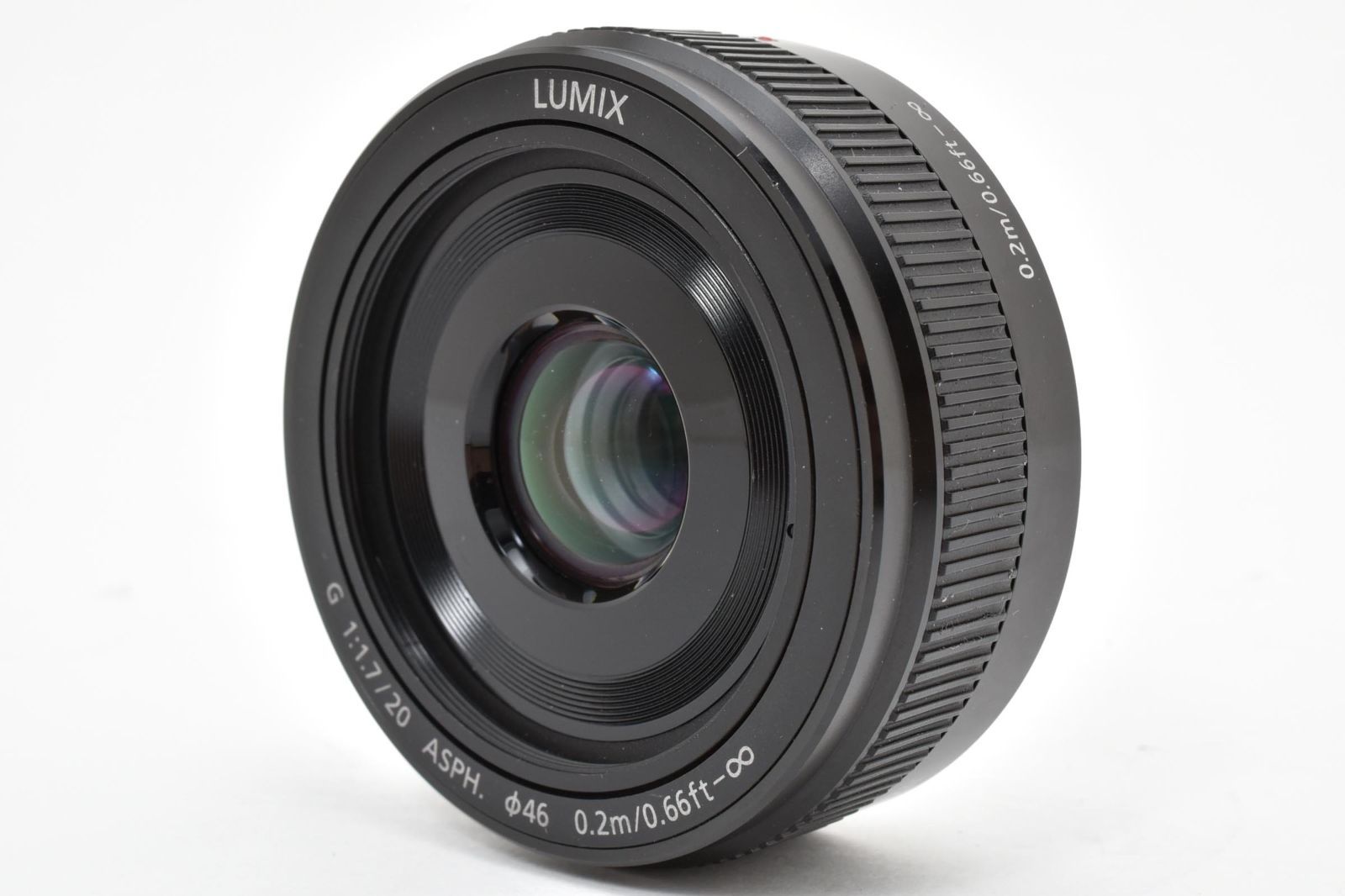 極上品 Panasonic LUMIX G 20mm f1.7 II ASPH H-H020A-K て０６