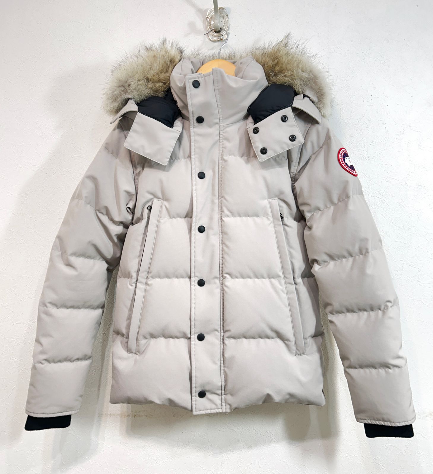 CANADA GOOSE (XS) ウィンダムパーカー ダウン ジャケット カナダグース ライトグレー WYNDHAM PARKA 3808ma K6-25
