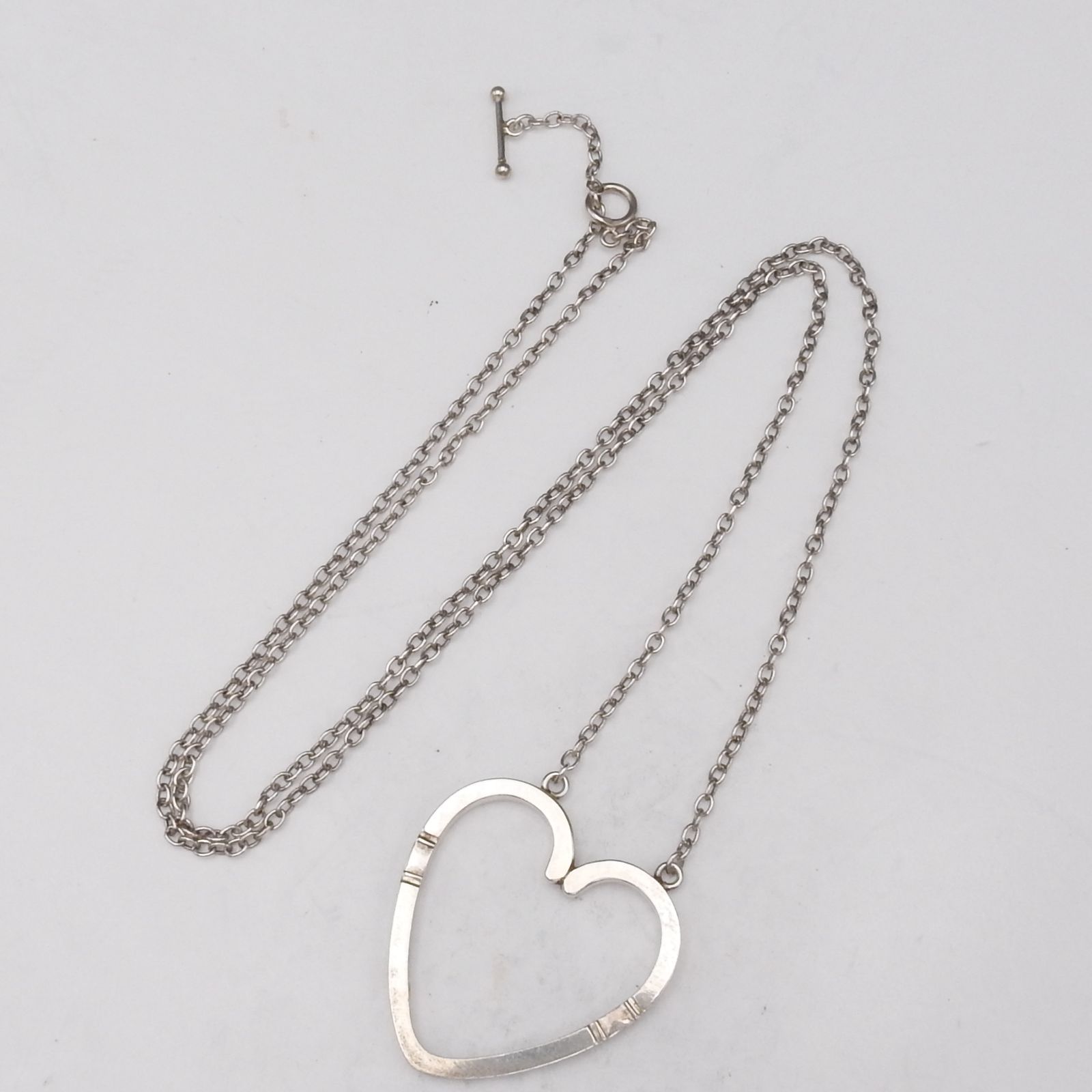 Georg Jensen ジョージジェンセン ハートネックレス 444 SV925 75cm