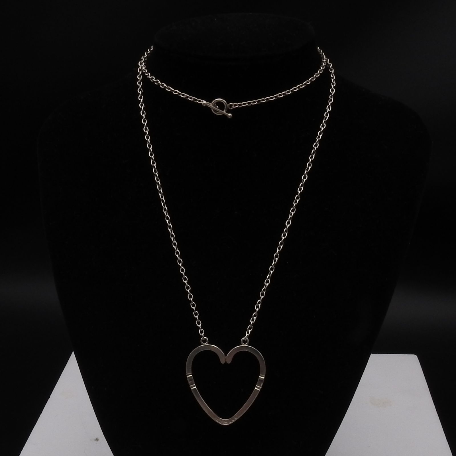   Jewelry ハードカバー ジョージ・ジェンセン Georg Jensen ジョージジェンセン ハートネックレス 444 SV925 75cm