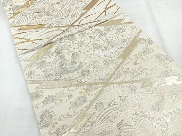 平和屋着物◎六通柄袋帯 古代更紗 金銀糸 正絹 逸品 CABH1672nb - メルカリ