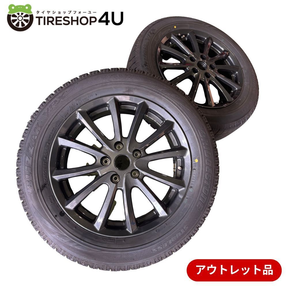 ブリヂストン 17インチ ホイールセット クレームなし、返品 2本のみ】【訳アリ】処分価格 VS6 17×7.0J 5/114.3 +48 GM BRIDGESTONE