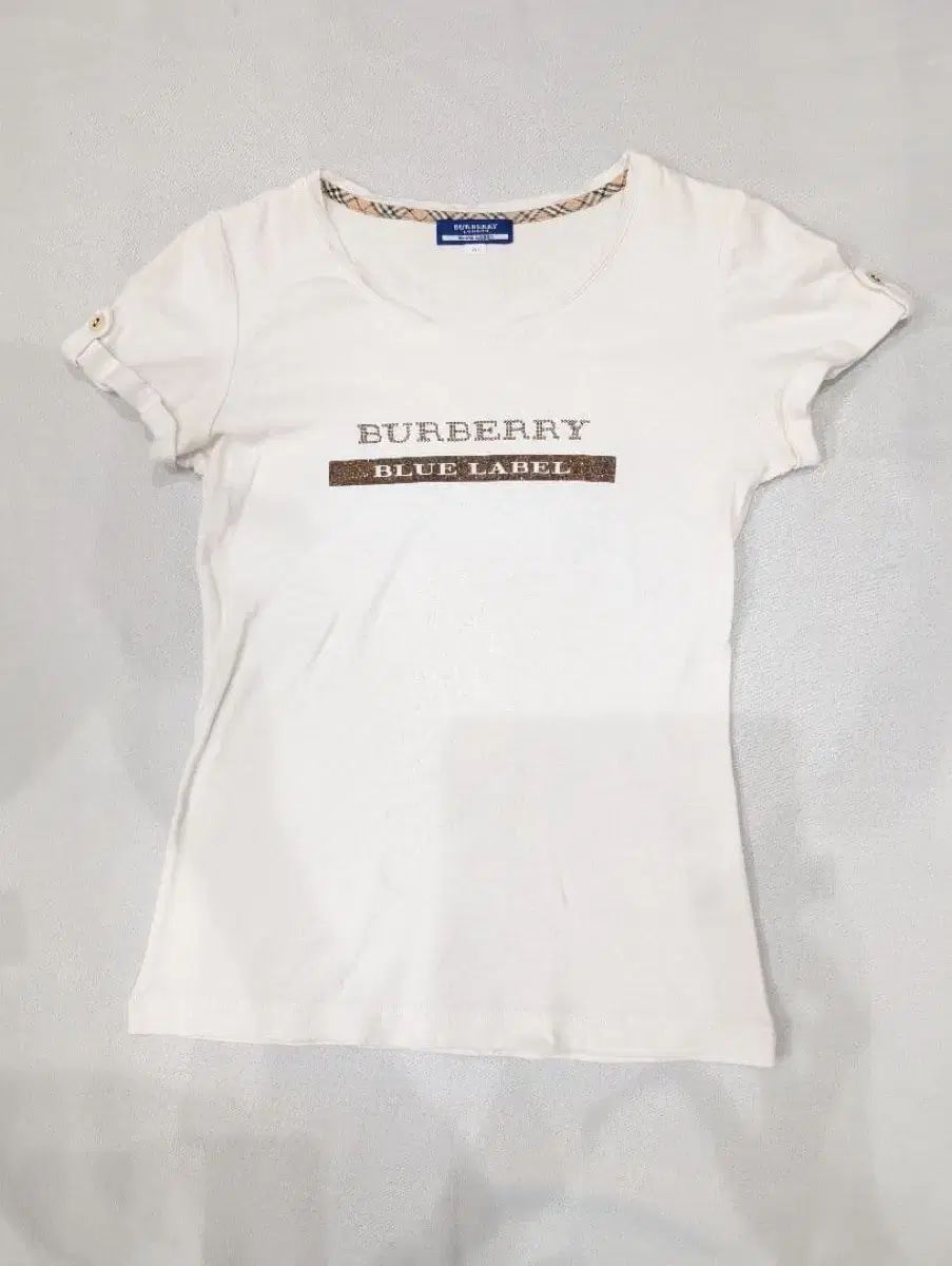バーバリー ブルーレーベル y2k ギャル キュービック 半袖 Tシャツ 白