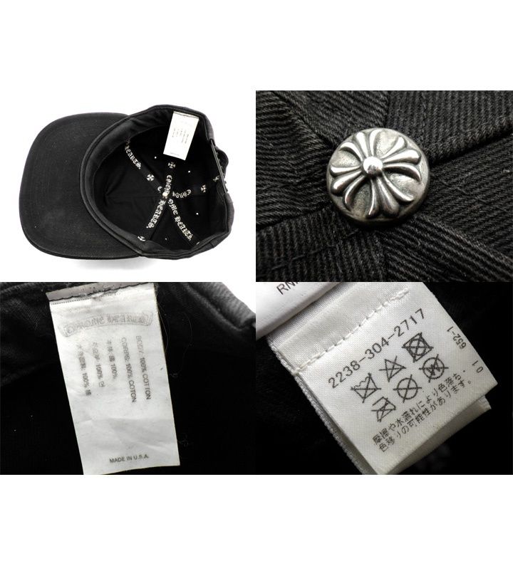 クロムハーツ CHROME HEARTS 【 TRUCKER CAP 】 3 RS クロス 刺繍
