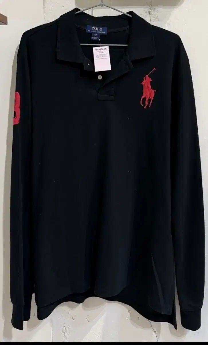 ポロラルフローレン 長袖 ポロTシャツ ブラック XL