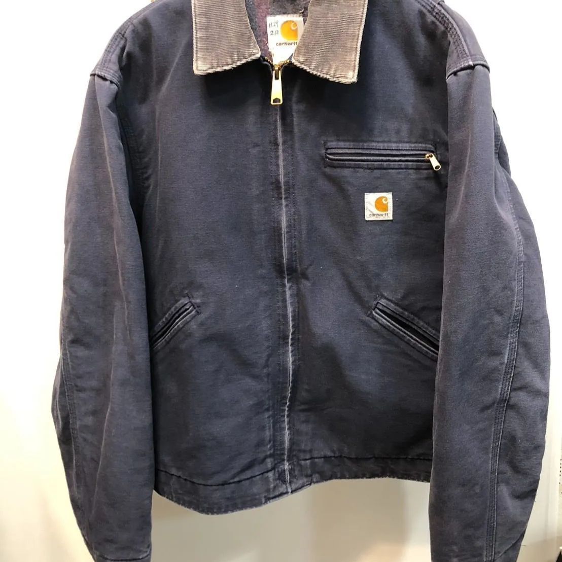 ◆Carhartt カーハート デトロイトジャケット 40サイズ ネイビー系 中古◆21598