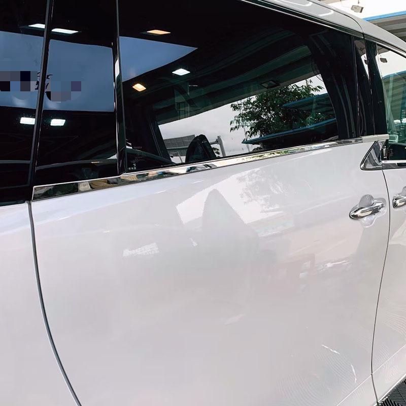 【送料無料】トヨタ アルファード ヴェルファイア 40型 Toyota Alphard Vellfire 40 2023 専用 サイドウィンドウ モール トリム クローム シルバー ドレスアップ 高級感 スタイリッシュ 傷防止 簡単装着 ABS製 1セット