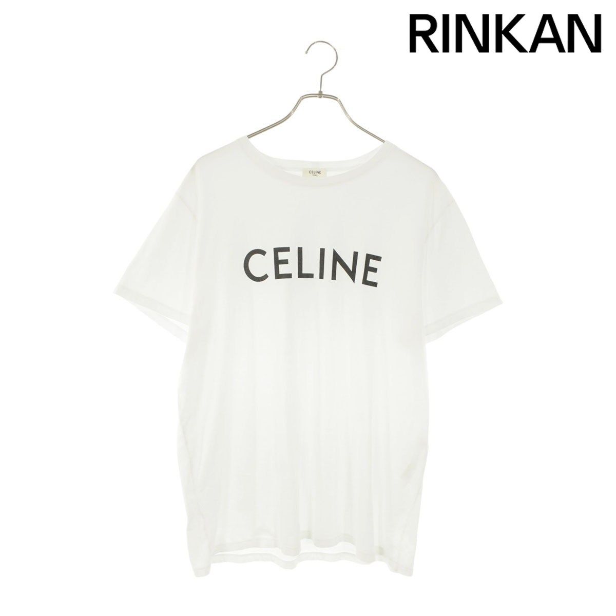 セリーヌ 2X308916G ロゴプリントルーズフィットTシャツ メンズ XL