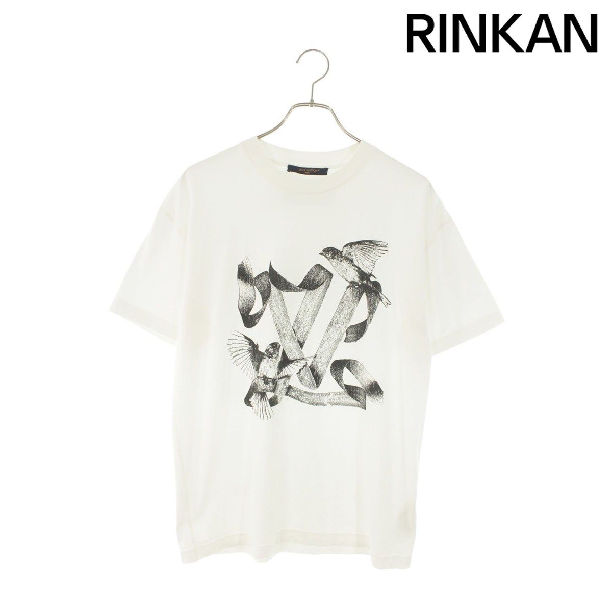 ルイヴィトン RM232 NPG HPY83W LVバードプリントTシャツ メンズ S