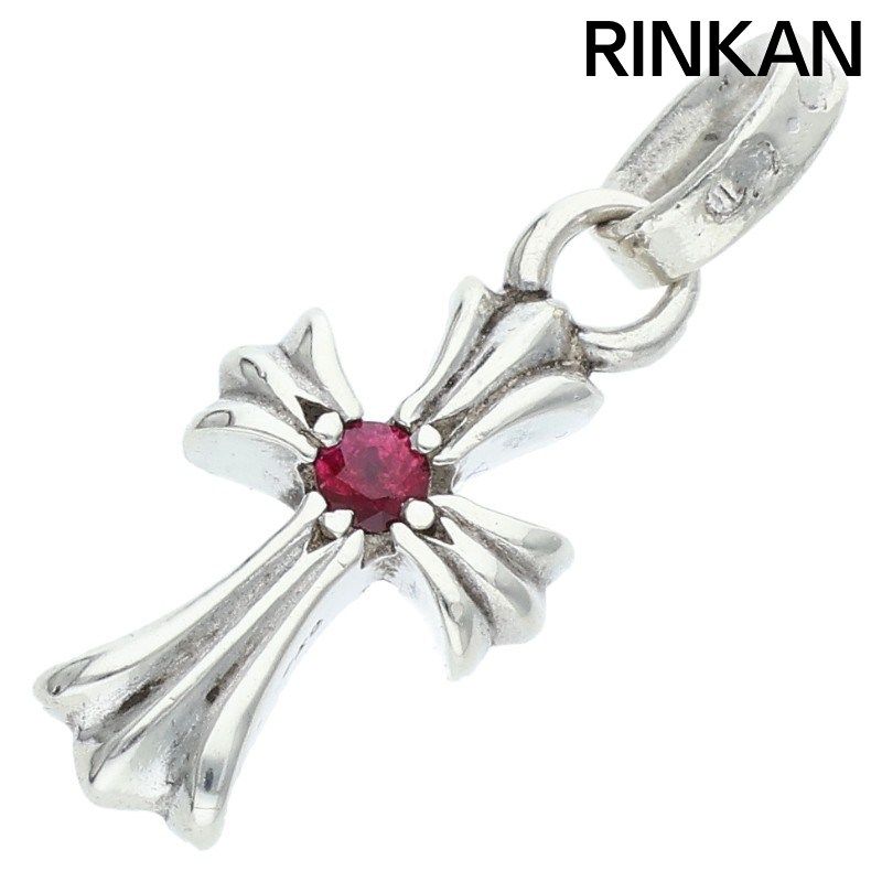 クロムハーツ CRS BBYFAT RUBY/ベイビーファット 1ルビー/チャーム/シルバーネックレストップ メンズ