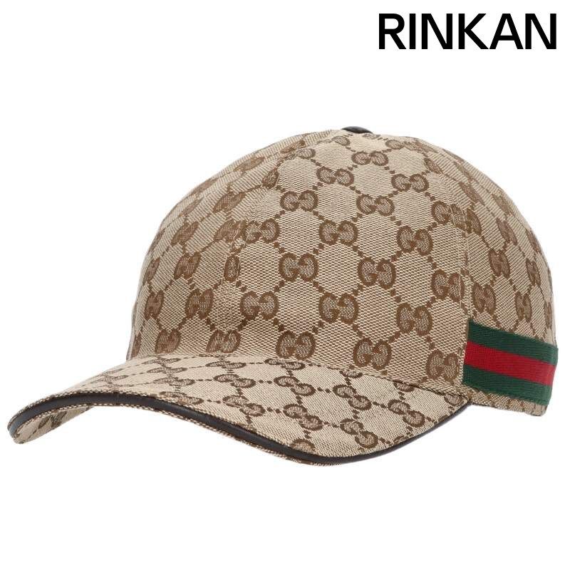 グッチ シェリーラインGG柄キャップ メンズ M/58