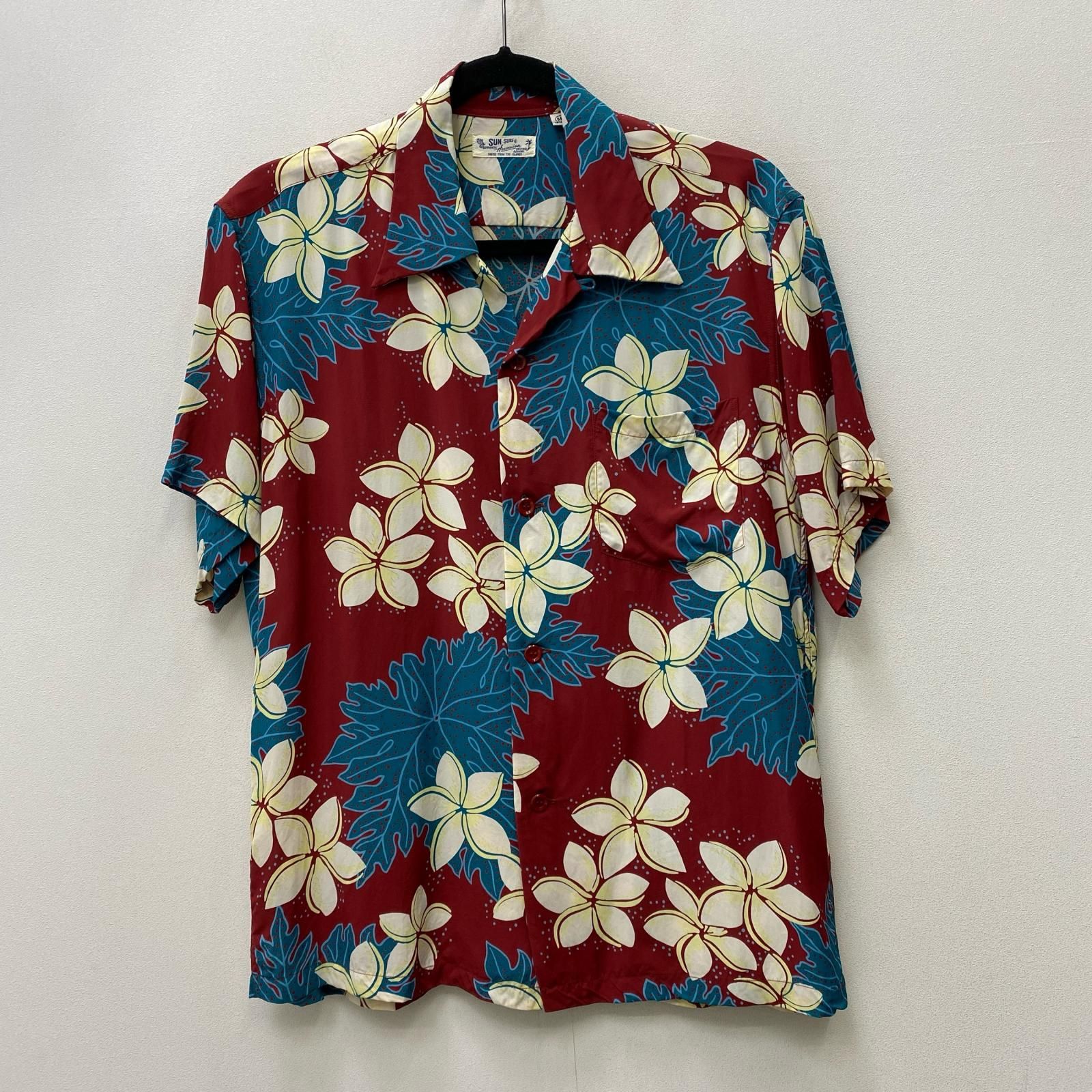 【加古川店】 中古 SUN SURF | サンサーフ その他トップス RAYON S/S PLUMERIA & PAPAYA LEAF ss38044 サイズ：M 【101】