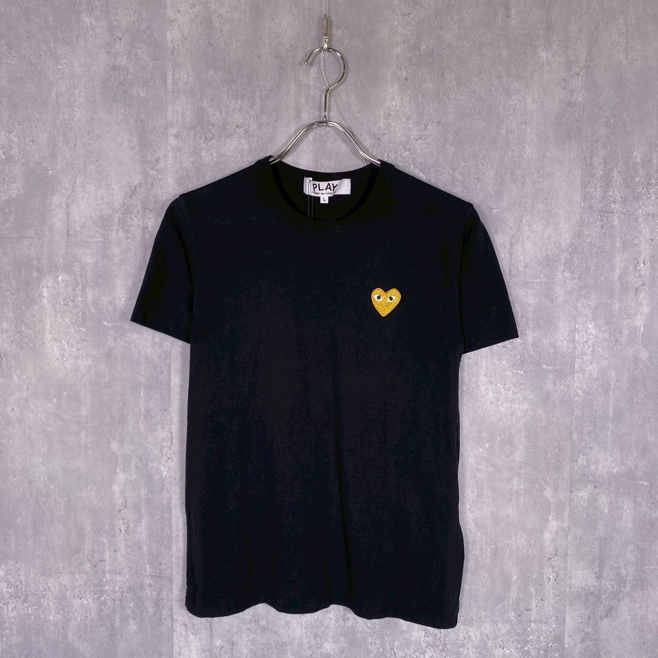 『PLAY COMME des GARÇON』プレイコムデギャルソン (L) ワンポイント刺繍 Tシャツ レディース