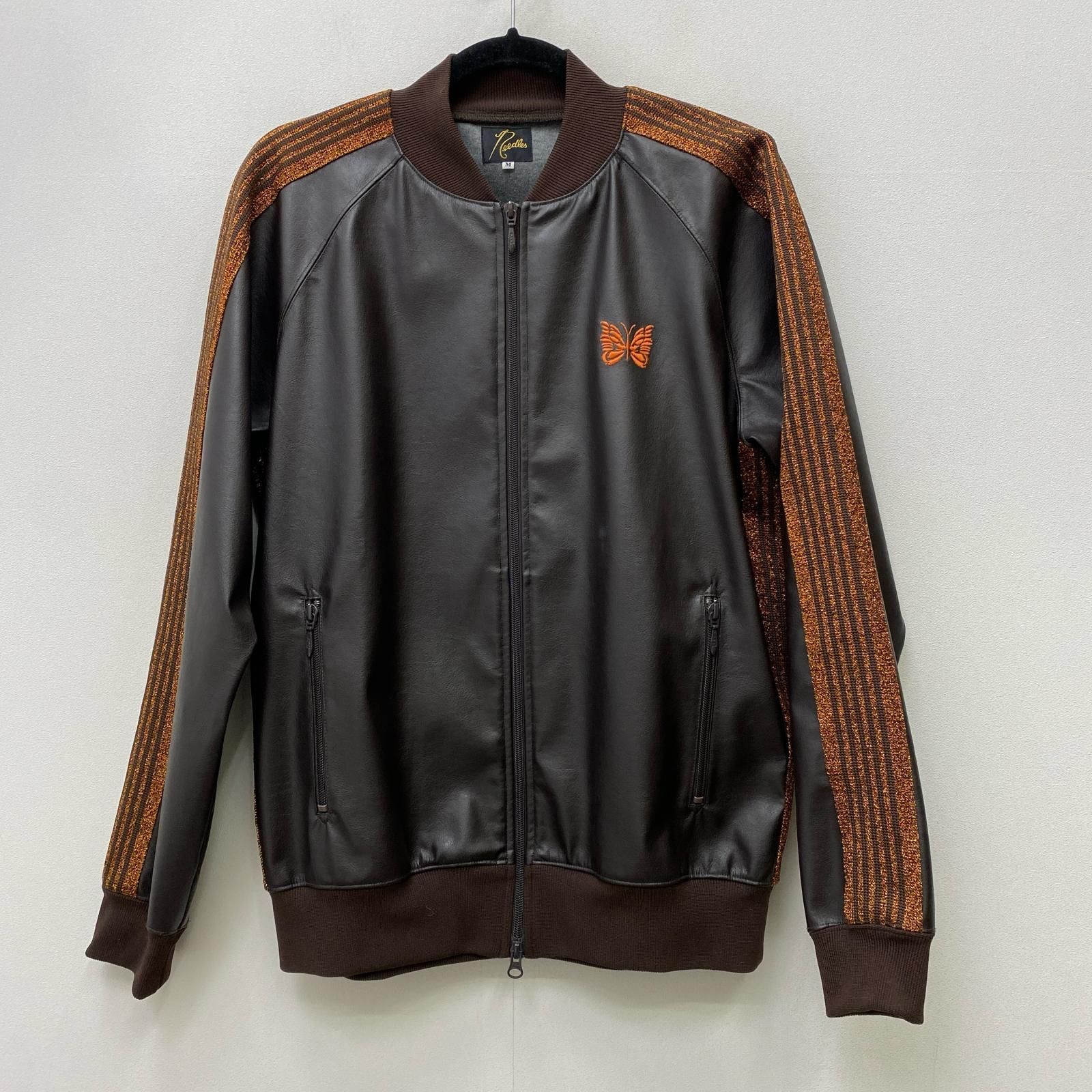 【加古川店】 中古 Needles | ニードルス ジャージ フェイクレザー FK199 ブラウン 【96】