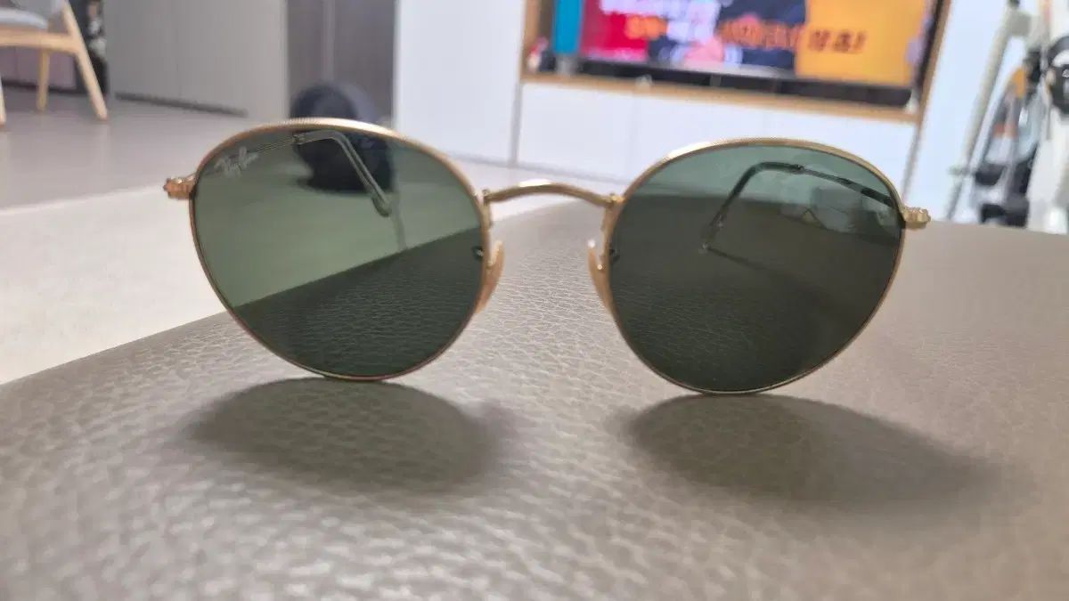 rayban RB3447 ラウンド メタル サングラス GOLD