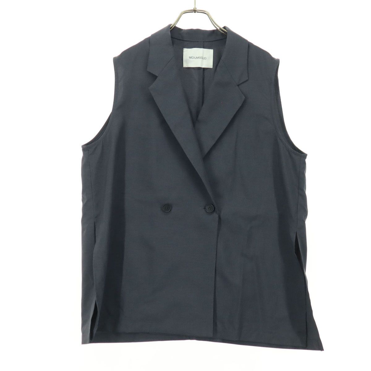 美品 MIDIUMISOLID ミディウミソリッド 日本製 ノースリーブ 