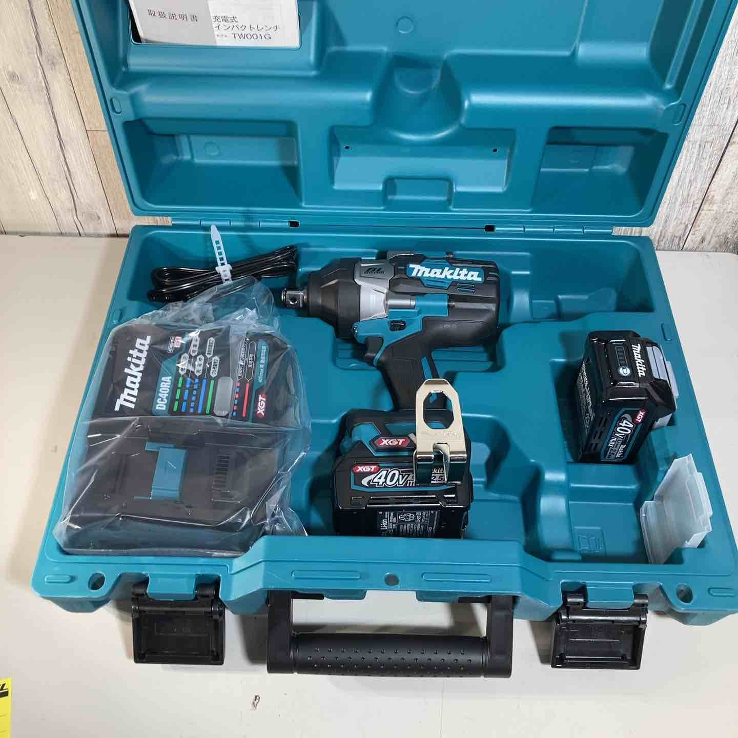 ★マキタ(makita) 40Vmax コードレスインパクトレンチ TW001GRDX バッテリー2個付属 純正品【戸田店】