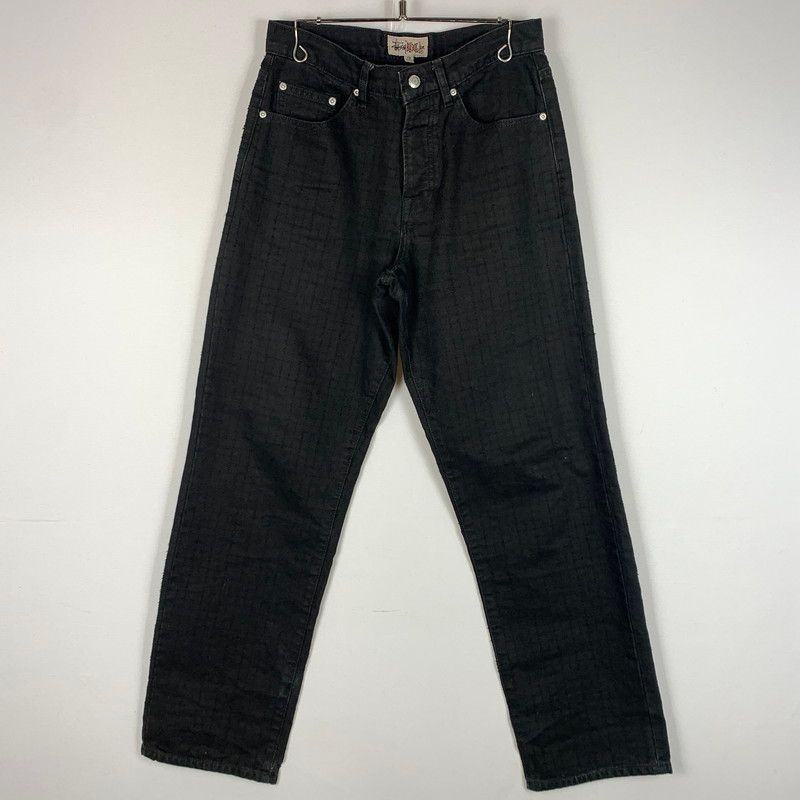 【中古品】 STUSSY ステューシー BIGOL JEAN CANVAS NEEDLE PUNCH 116673 キャンバス ニードル パンチ パンツ ボトムス 【153-260607-ko-12-tei】