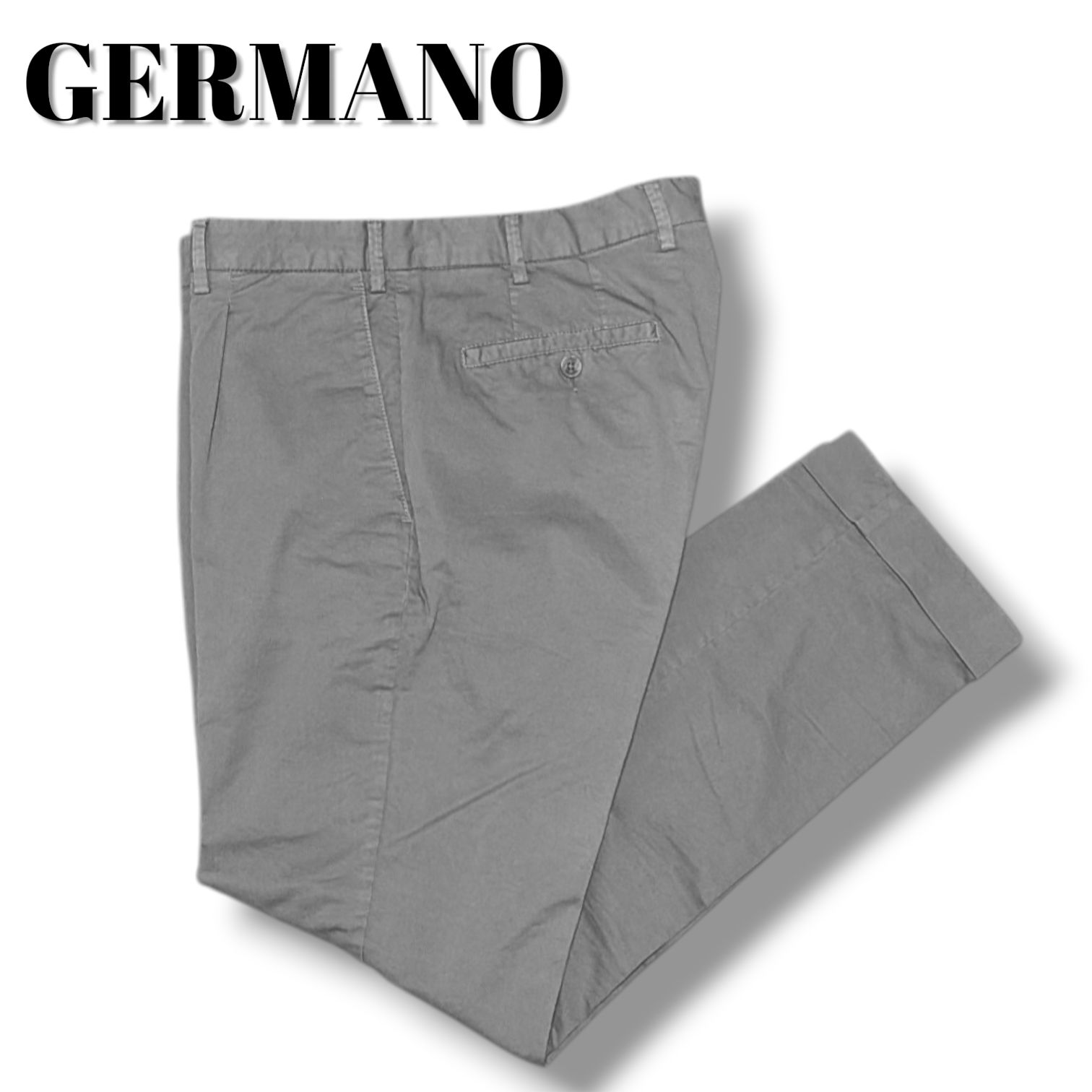 GERMANO ジェルマーノ イタリア製 コットンストレッチパンツ 48