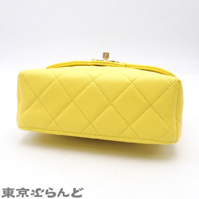シャネル CHANEL バニティバッグ AS3729 イエロー ゴールド金具