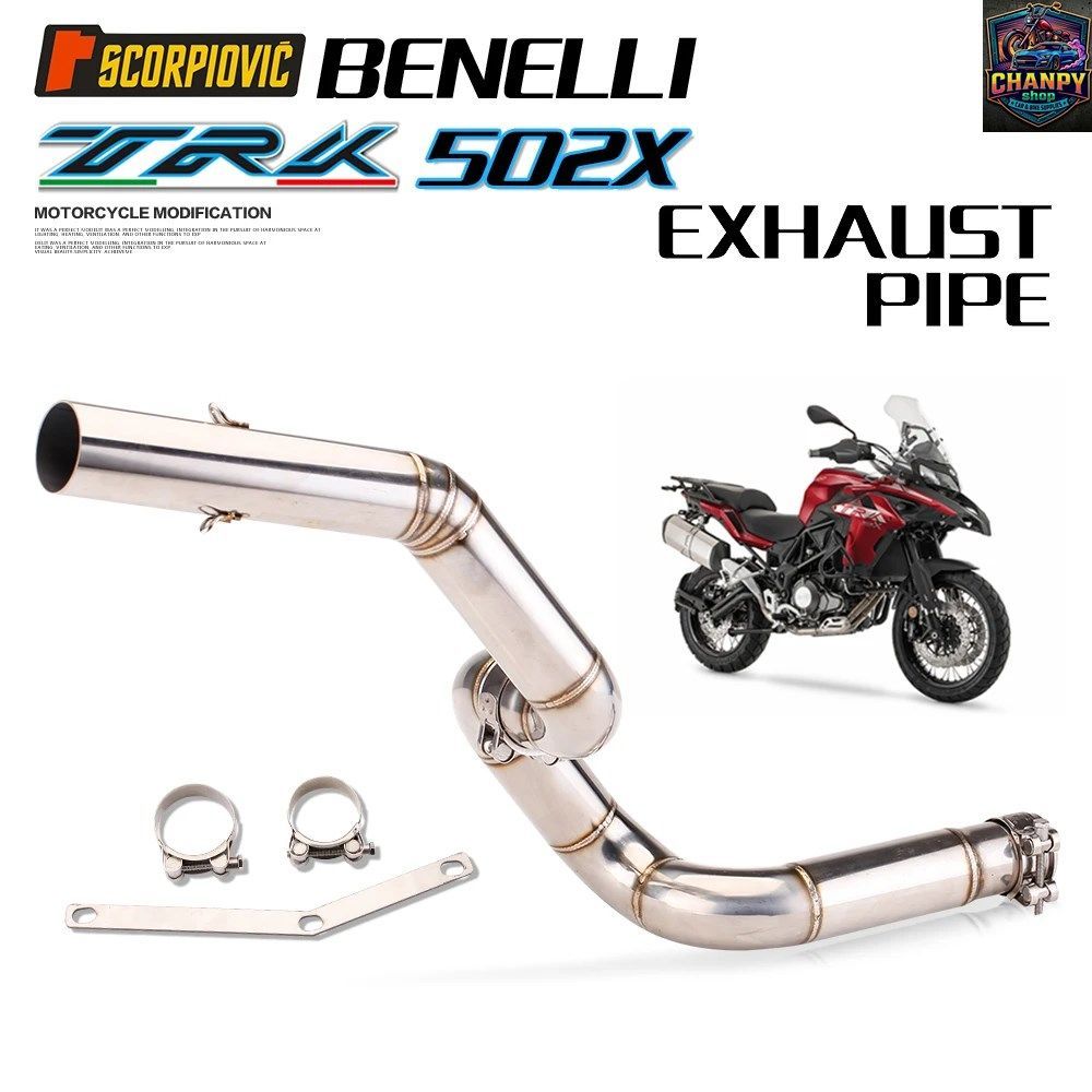 ミドルリンクパイプ排気モーターサイクルステンレススチールマフラー502C 50 TRK502 2016 2017 2018 ピットバイク 8,801円